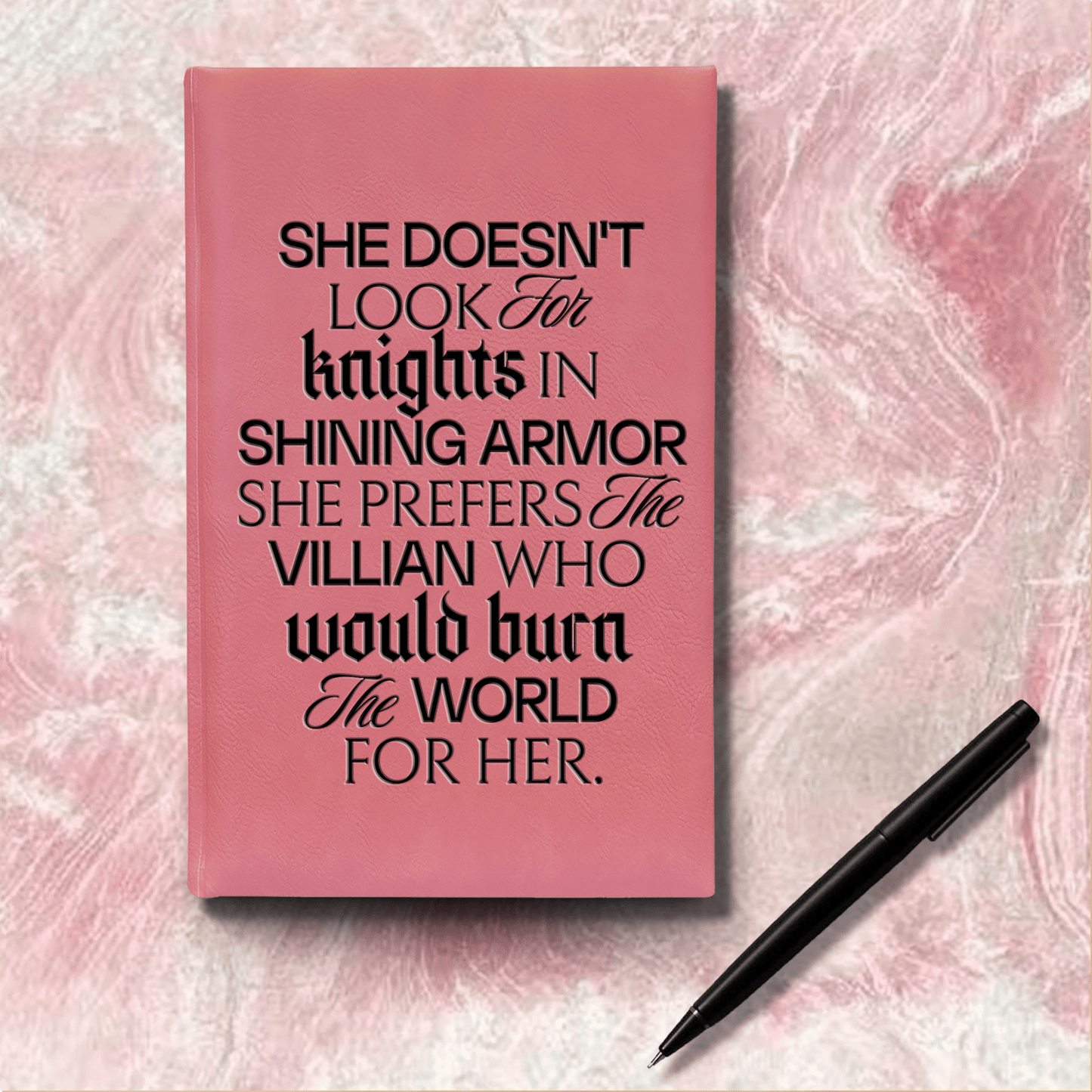 Morally Grey Lover Vegan Leather Journal - Starry Skies Austin