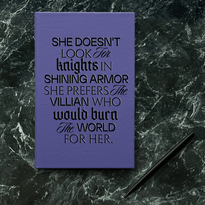 Morally Grey Lover Vegan Leather Journal - Starry Skies Austin