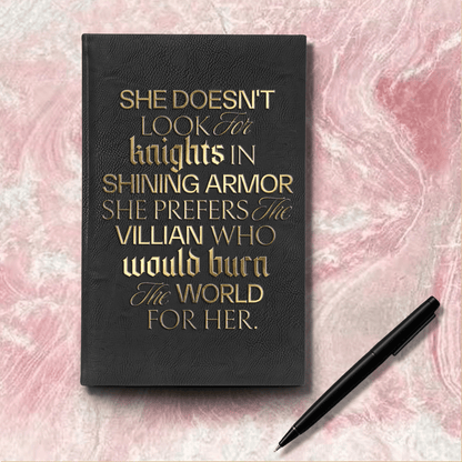 Morally Grey Lover Vegan Leather Journal - Starry Skies Austin