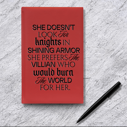 Morally Grey Lover Vegan Leather Journal - Starry Skies Austin