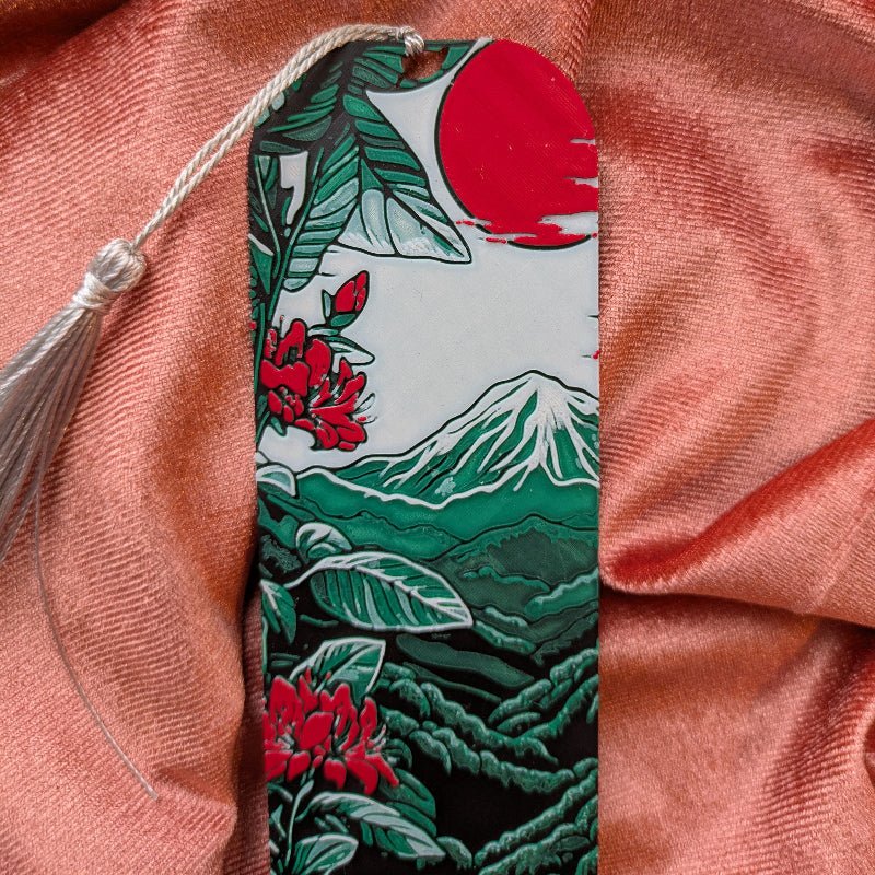 Mount Fuji Art Bookmark 2x6 Reader Gift - Starry Skies Austin