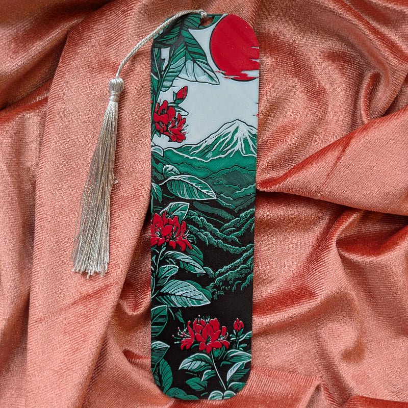 Mount Fuji Art Bookmark 2x6 Reader Gift - Starry Skies Austin