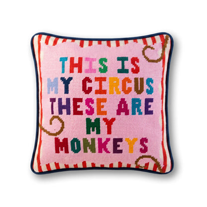 My Circus Needlepoint Pillow - Starry Skies Austin