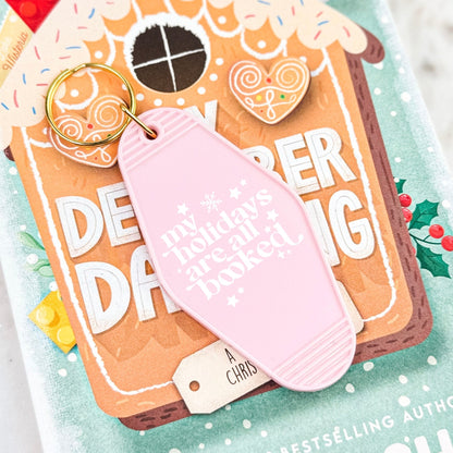 My Holidays Are All Booked Retro Motel Keychain - Starry Skies Austin