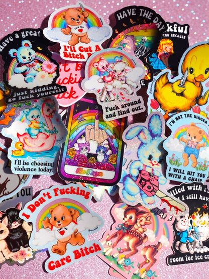 Mystery Unhinged Cute Sticker Pack - Starry Skies Austin
