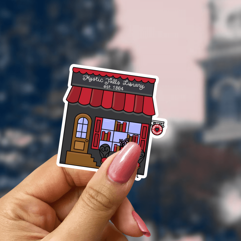 Mystic Falls Library Star Sparkle Sticker - Starry Skies Austin