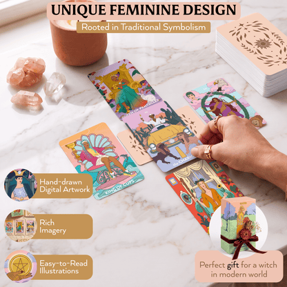 Neoteric Feminine Tarot Deck Set - Starry Skies Austin