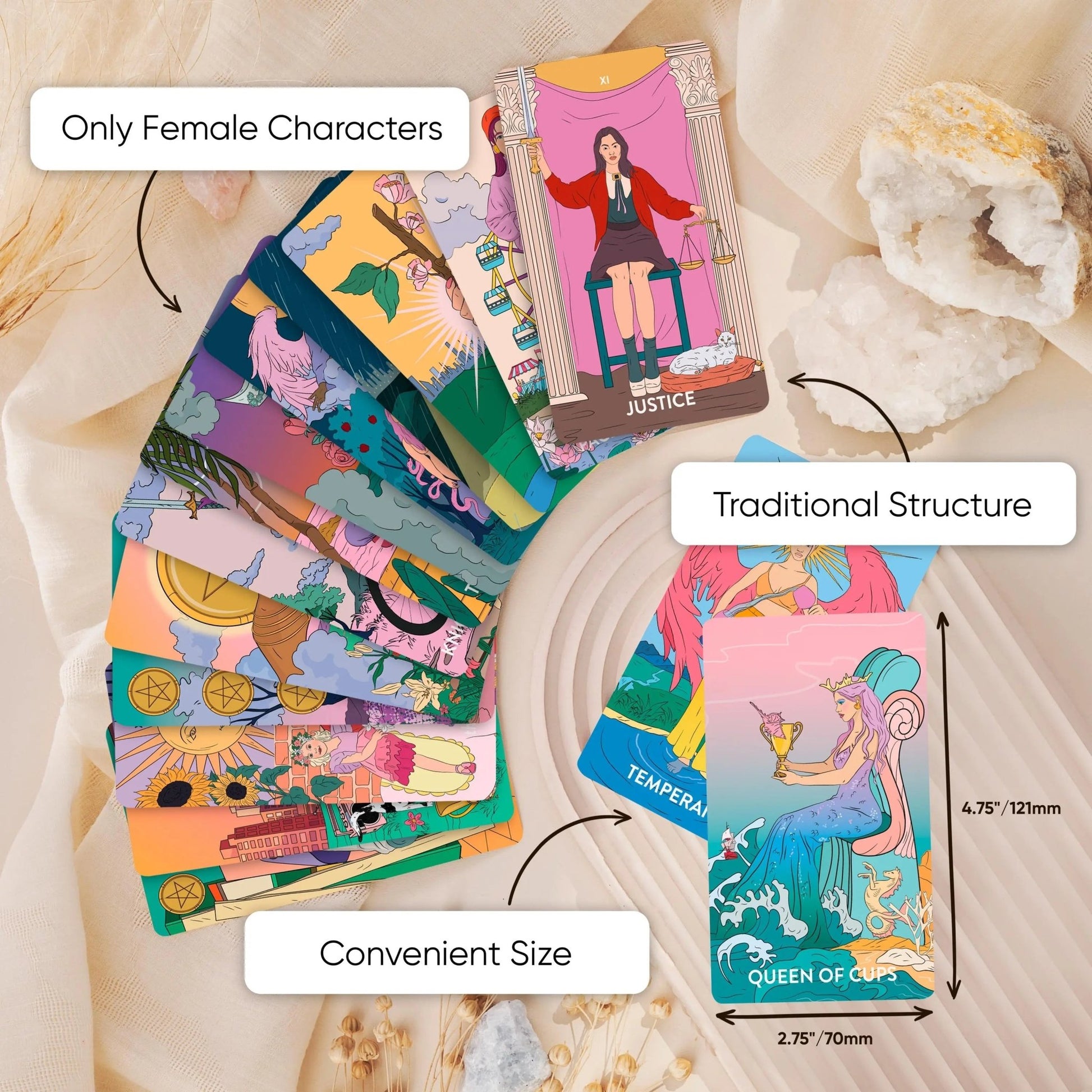 Neoteric Feminine Tarot Deck Set - Starry Skies Austin