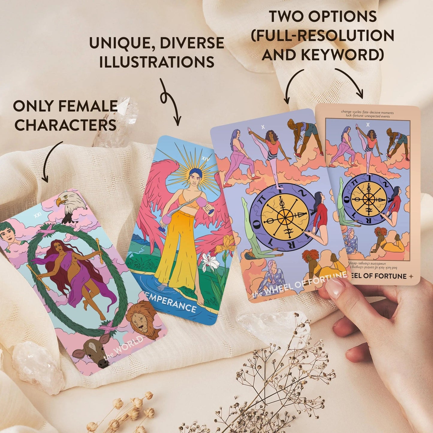 Neoteric Feminine Tarot Deck Set - Starry Skies Austin