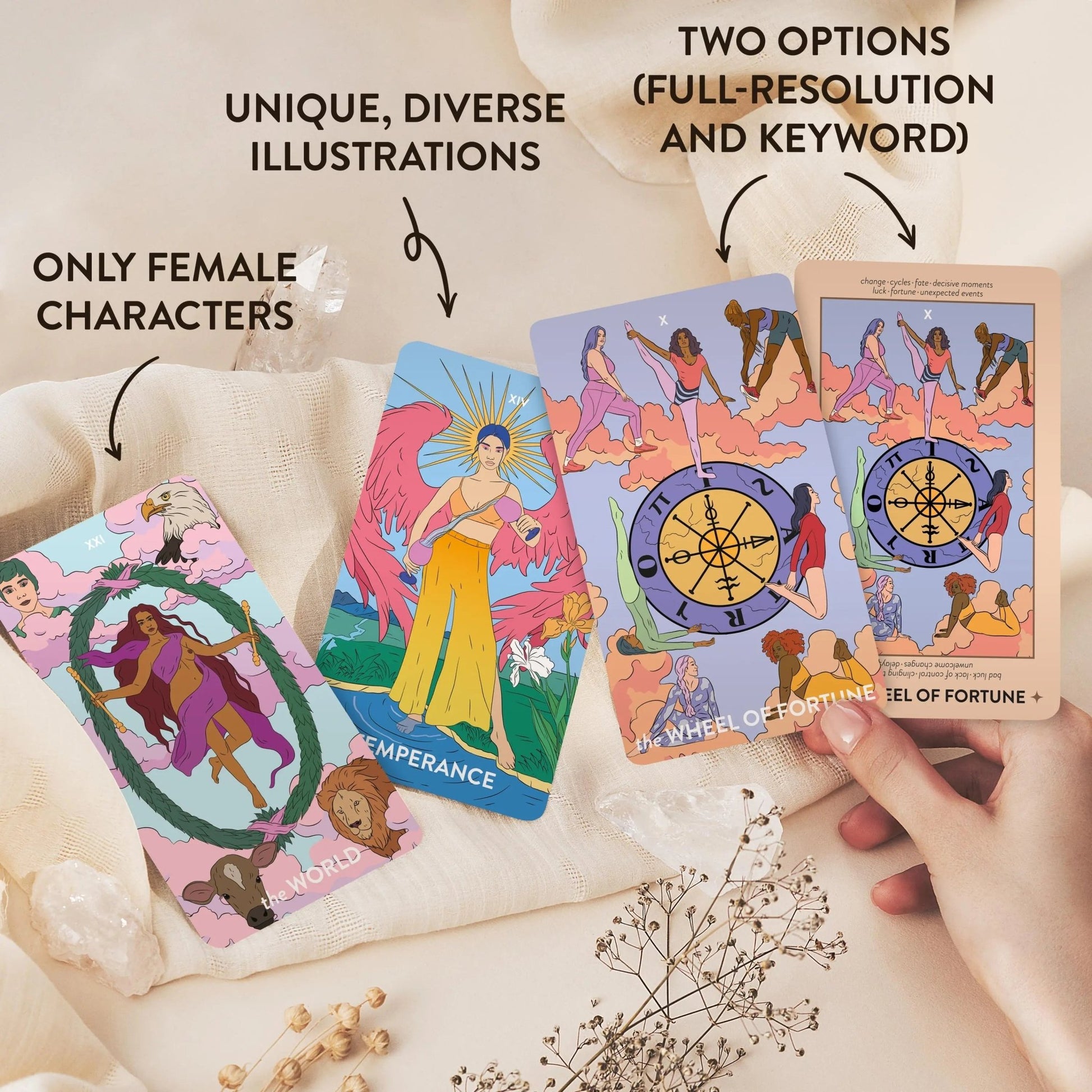 Neoteric Feminine Tarot Deck Set - Starry Skies Austin