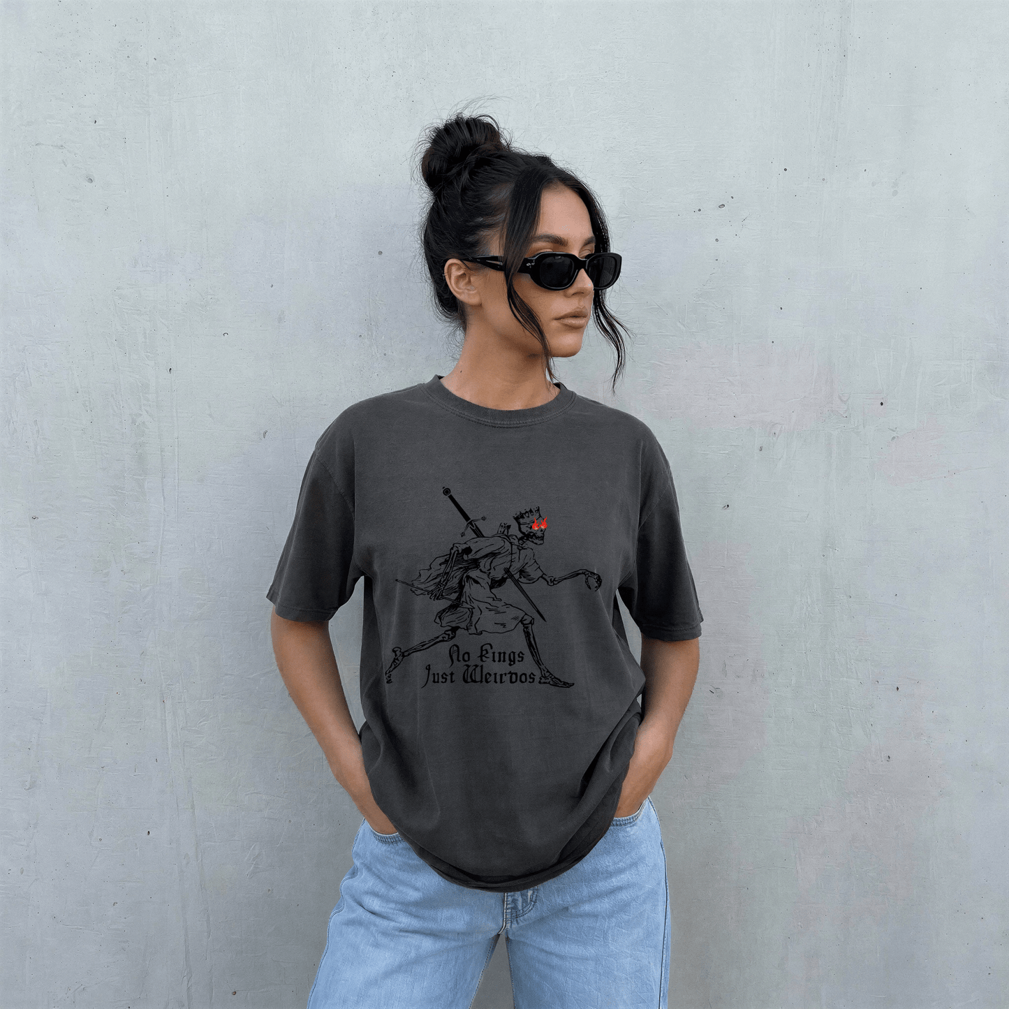 No Kings Just Wierdos Graphic Tee - Starry Skies Austin