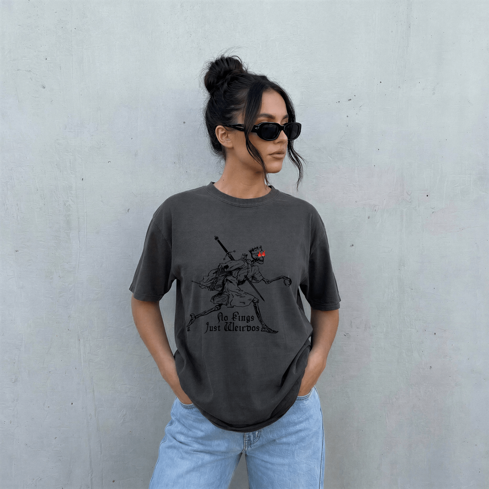 No Kings Just Wierdos Graphic Tee - Starry Skies Austin