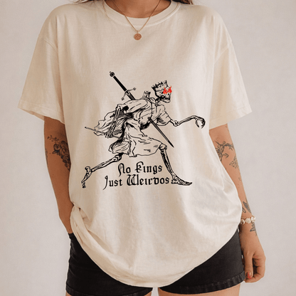 No Kings Just Wierdos Graphic Tee - Starry Skies Austin