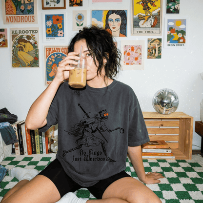 No Kings Just Wierdos Graphic Tee - Starry Skies Austin