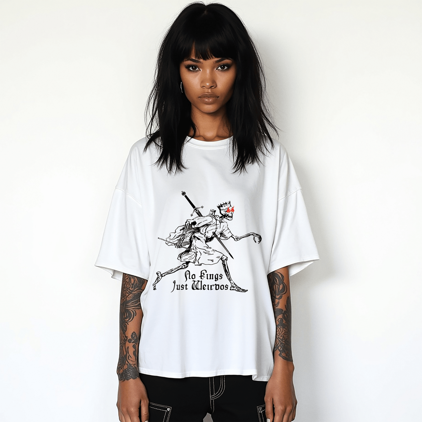 No Kings Just Wierdos Graphic Tee - Starry Skies Austin