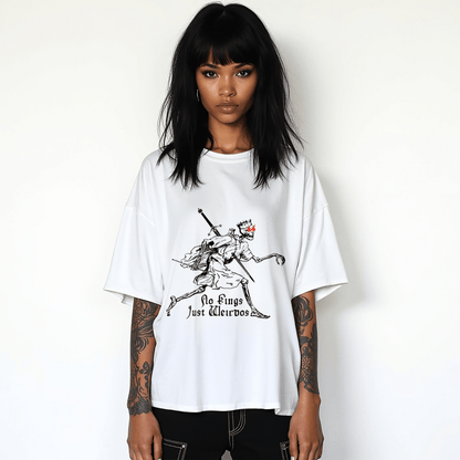 No Kings Just Wierdos Graphic Tee - Starry Skies Austin