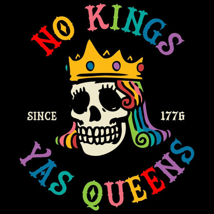 No Kings Yas Queens T-shirt - Starry Skies Austin