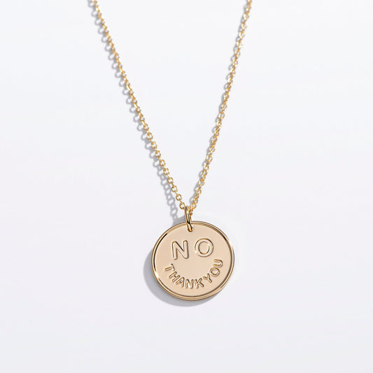 No Thank You Pendant Necklace - Starry Skies Austin