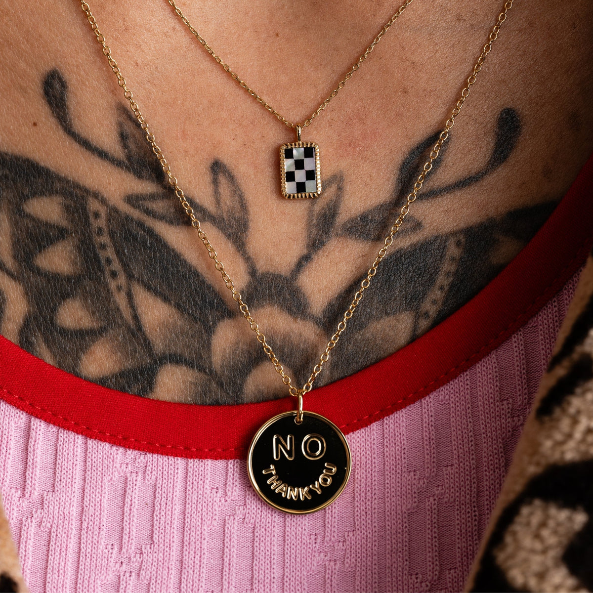 No Thank You Pendant Necklace - Starry Skies Austin