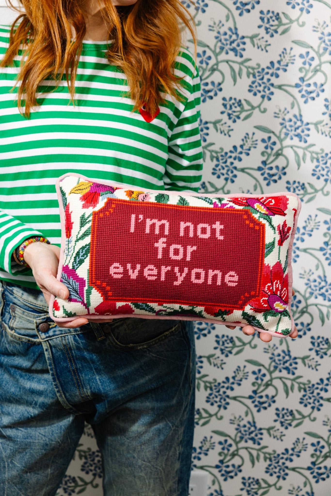 Not For Everyone Needlepoint Pillow - Starry Skies Austin