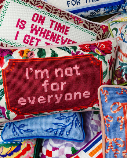Not For Everyone Needlepoint Pillow - Starry Skies Austin