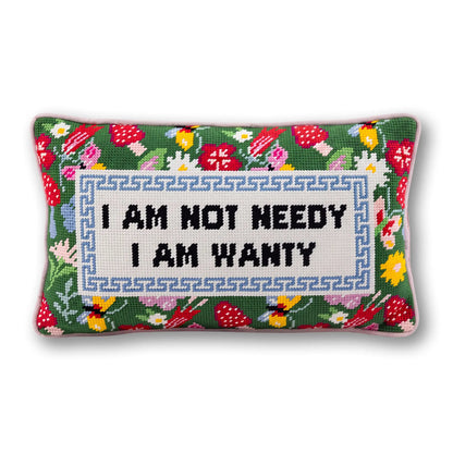 Not Needy Needlepoint Pillow - Starry Skies Austin