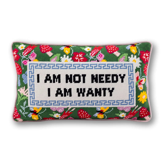 Not Needy Needlepoint Pillow - Starry Skies Austin