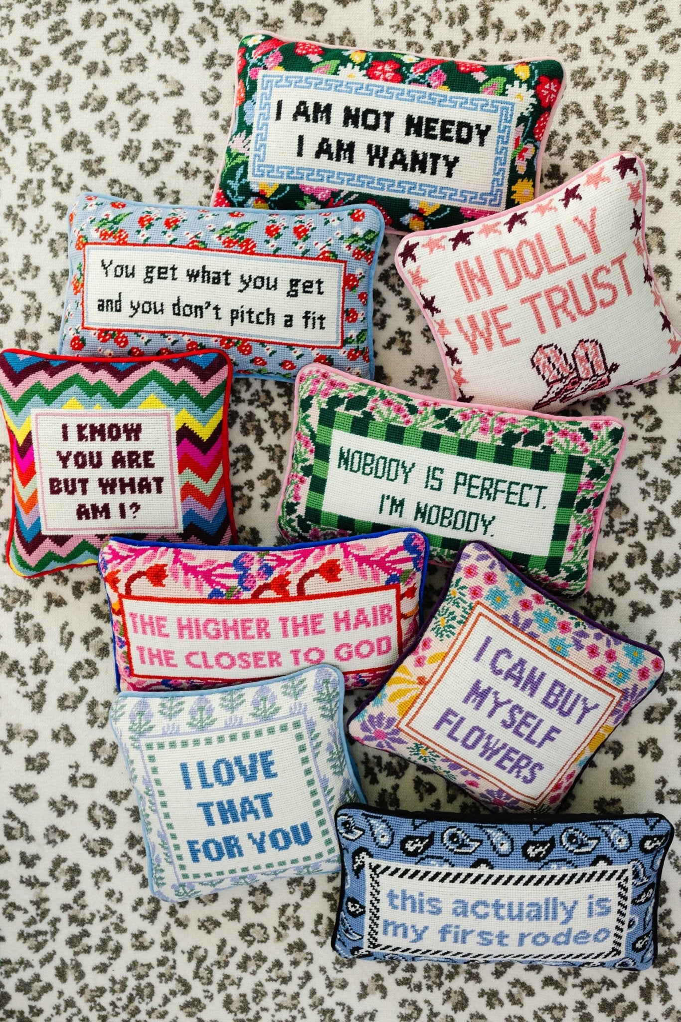 Not Needy Needlepoint Pillow - Starry Skies Austin