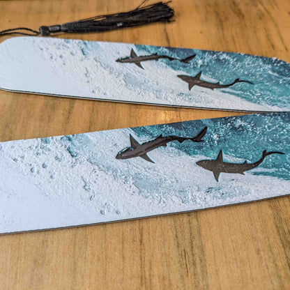 Ocean Depths Shark Art Bookmark Reader Gift - Starry Skies Austin