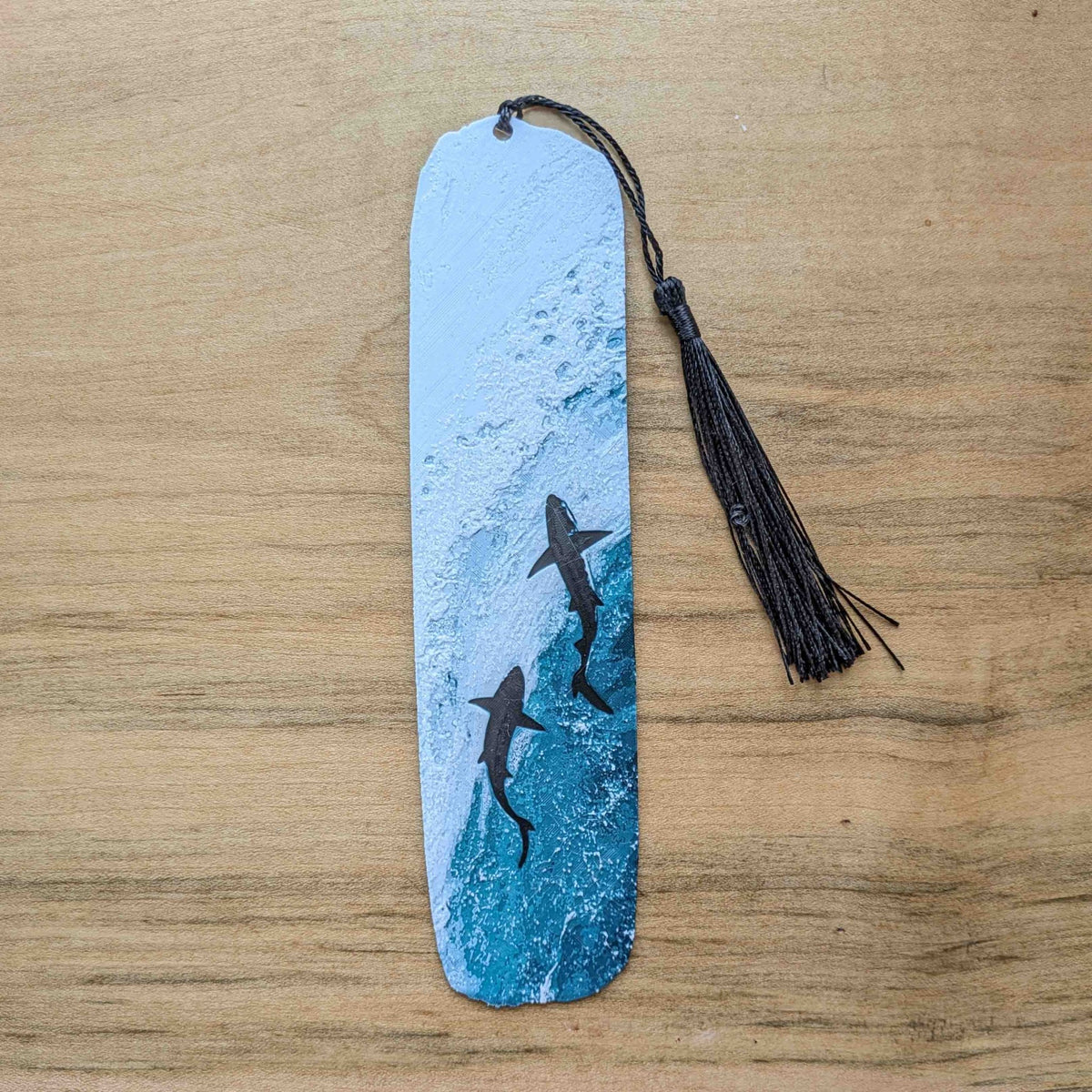 Ocean Depths Shark Art Bookmark Reader Gift - Starry Skies Austin