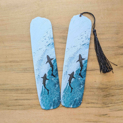Ocean Depths Shark Art Bookmark Reader Gift - Starry Skies Austin