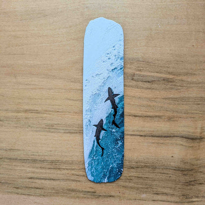 Ocean Depths Shark Art Bookmark Reader Gift - Starry Skies Austin