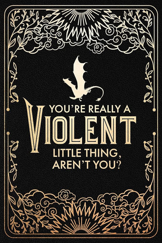 Official Fourth Wing Journal: Violent Little Thing Edition with Lined Pages by Rebecca Yarros - Starry Skies Austin
