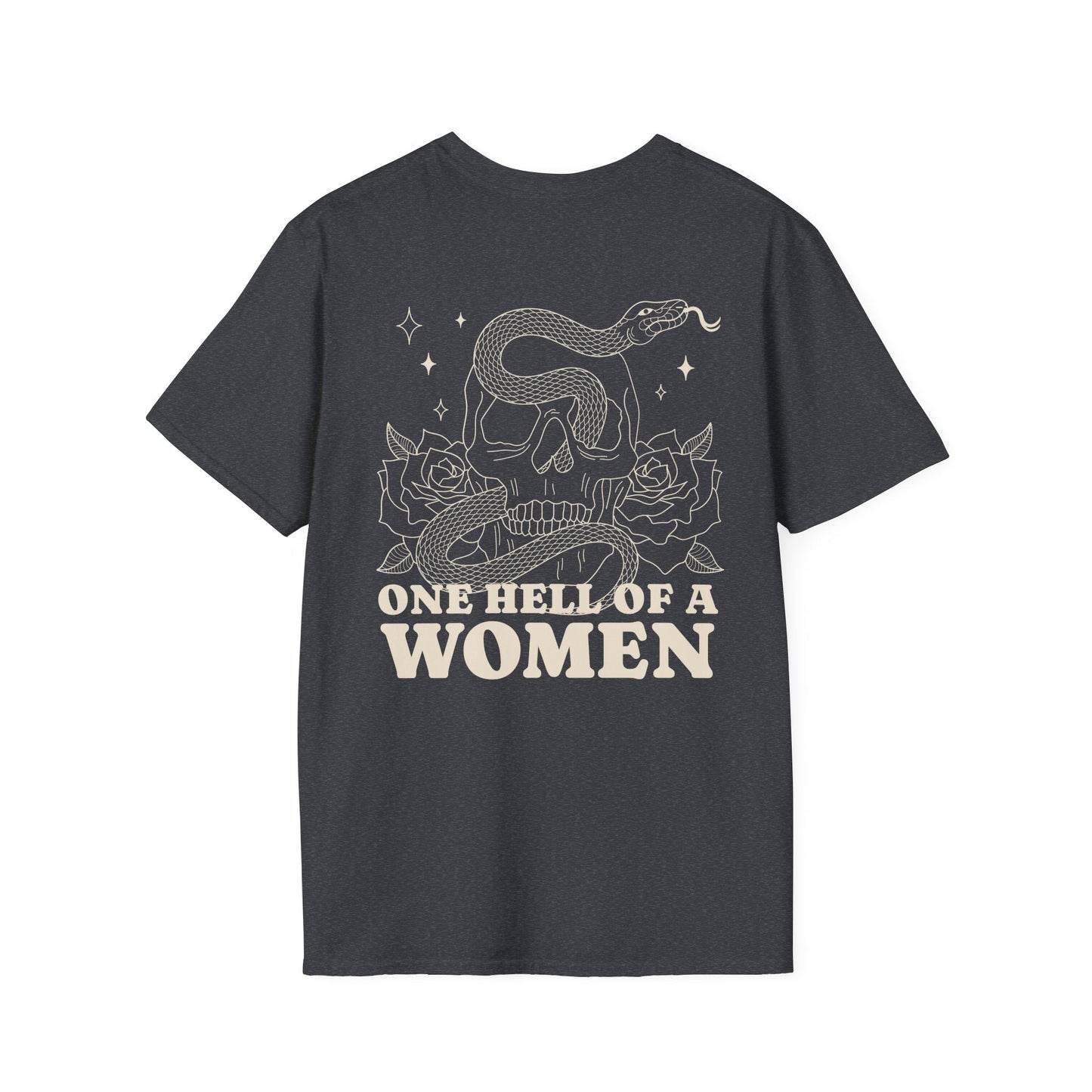 One Hell of a Woman Softstyle Tee - Starry Skies Austin