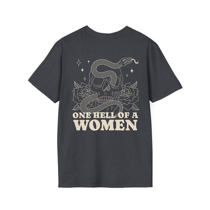 One Hell of a Woman Softstyle Tee - Starry Skies Austin
