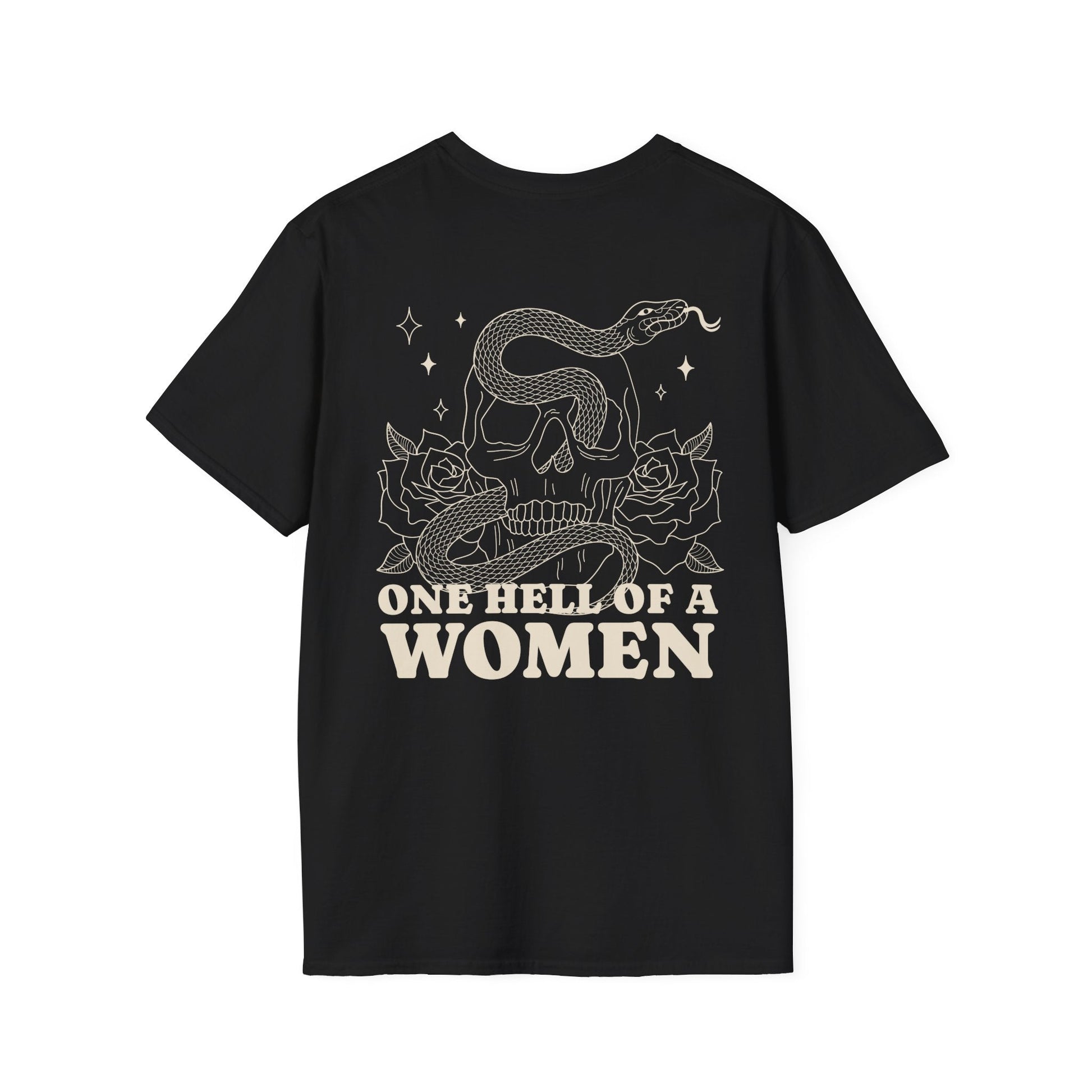 One Hell of a Woman Softstyle Tee - Starry Skies Austin