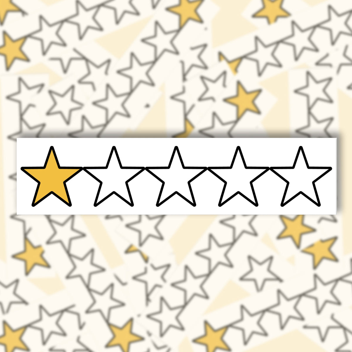 One Star Bumper Sticker - Starry Skies Austin