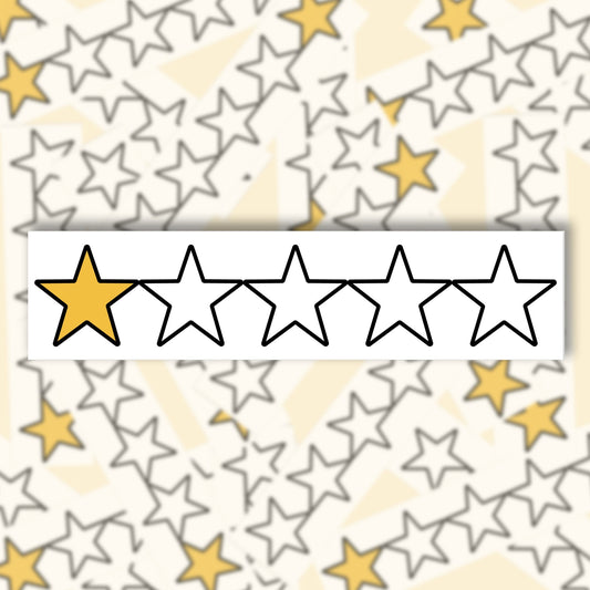 One Star Bumper Sticker - Starry Skies Austin