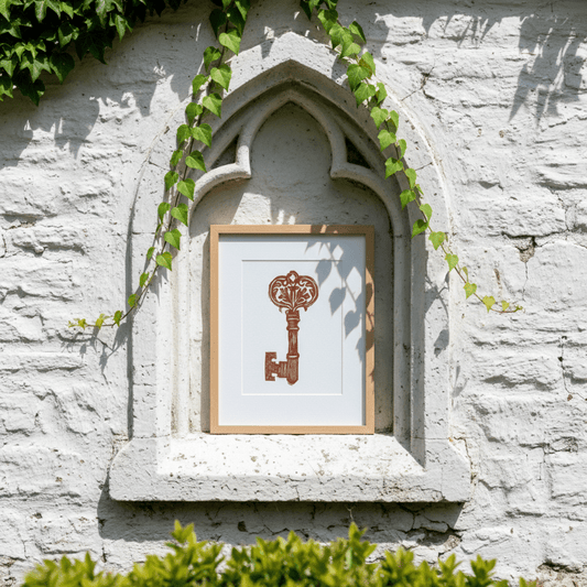 Ornate Medieval Key Fine Art Print Archival - Starry Skies Austin