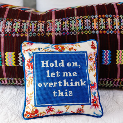 Overthink Needlepoint Pillow - Starry Skies Austin