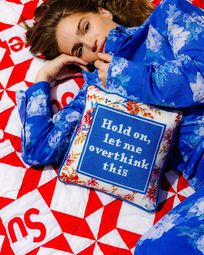 Overthink Needlepoint Pillow - Starry Skies Austin