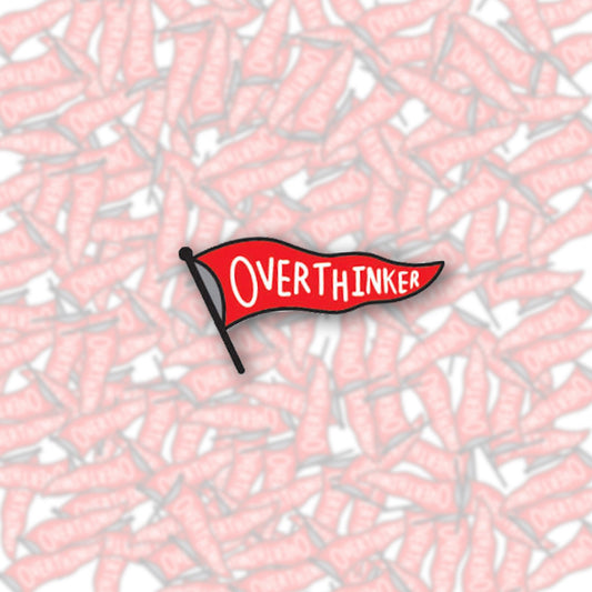Overthinker Pennant Enamel Pin - Starry Skies Austin