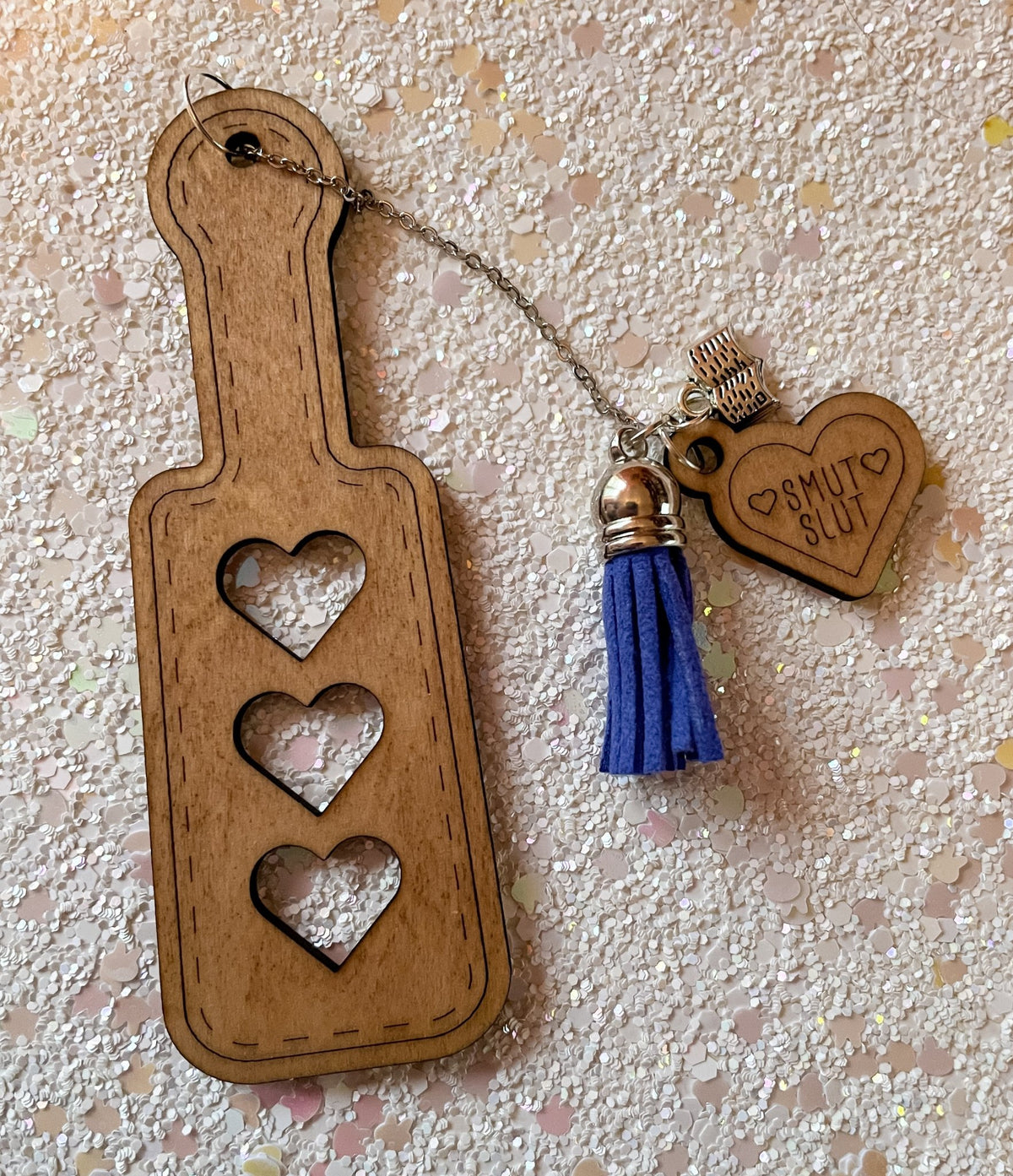 Paddle, Smut Slut NSFW Wooden Bookmark - Starry Skies Austin