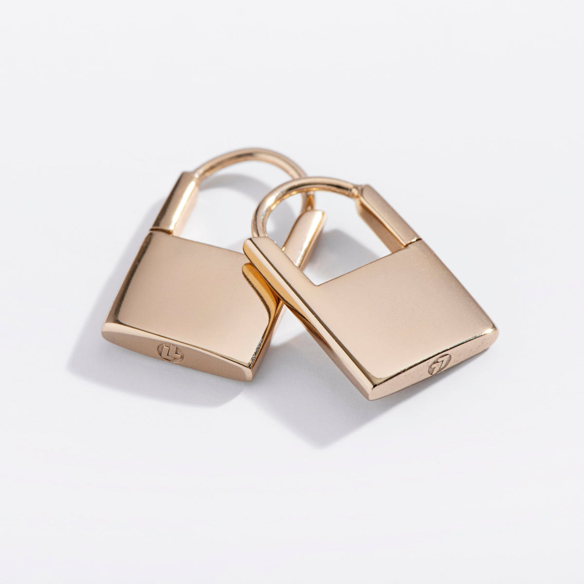 Padlock Huggie Hoops - Starry Skies Austin