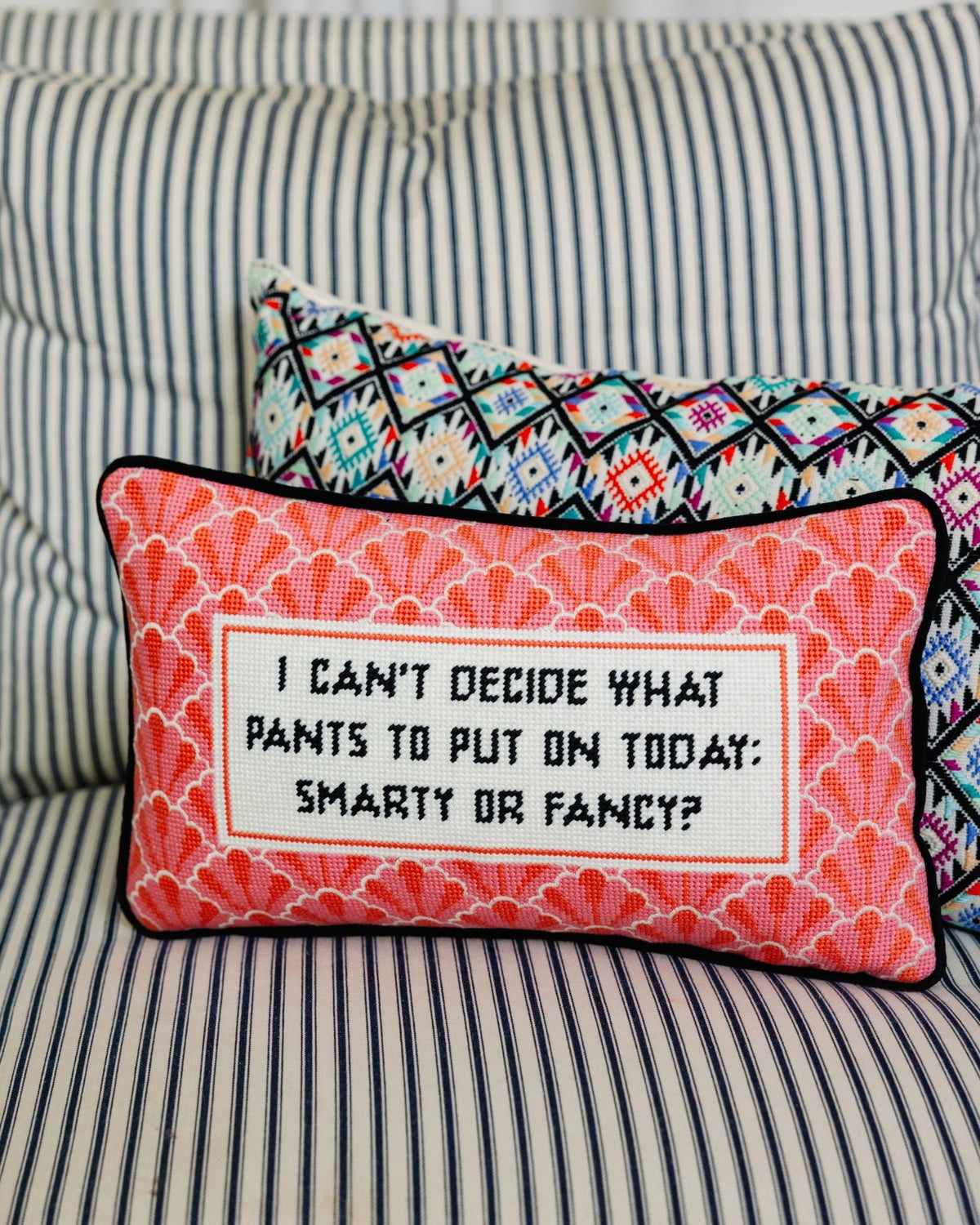 Pants Needlepoint Pillow - Starry Skies Austin