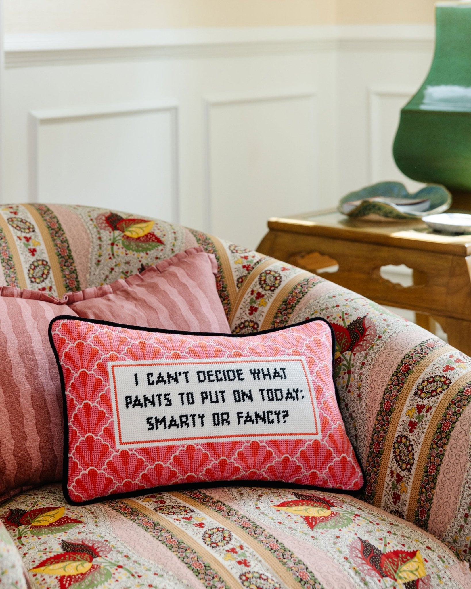 Pants Needlepoint Pillow - Starry Skies Austin