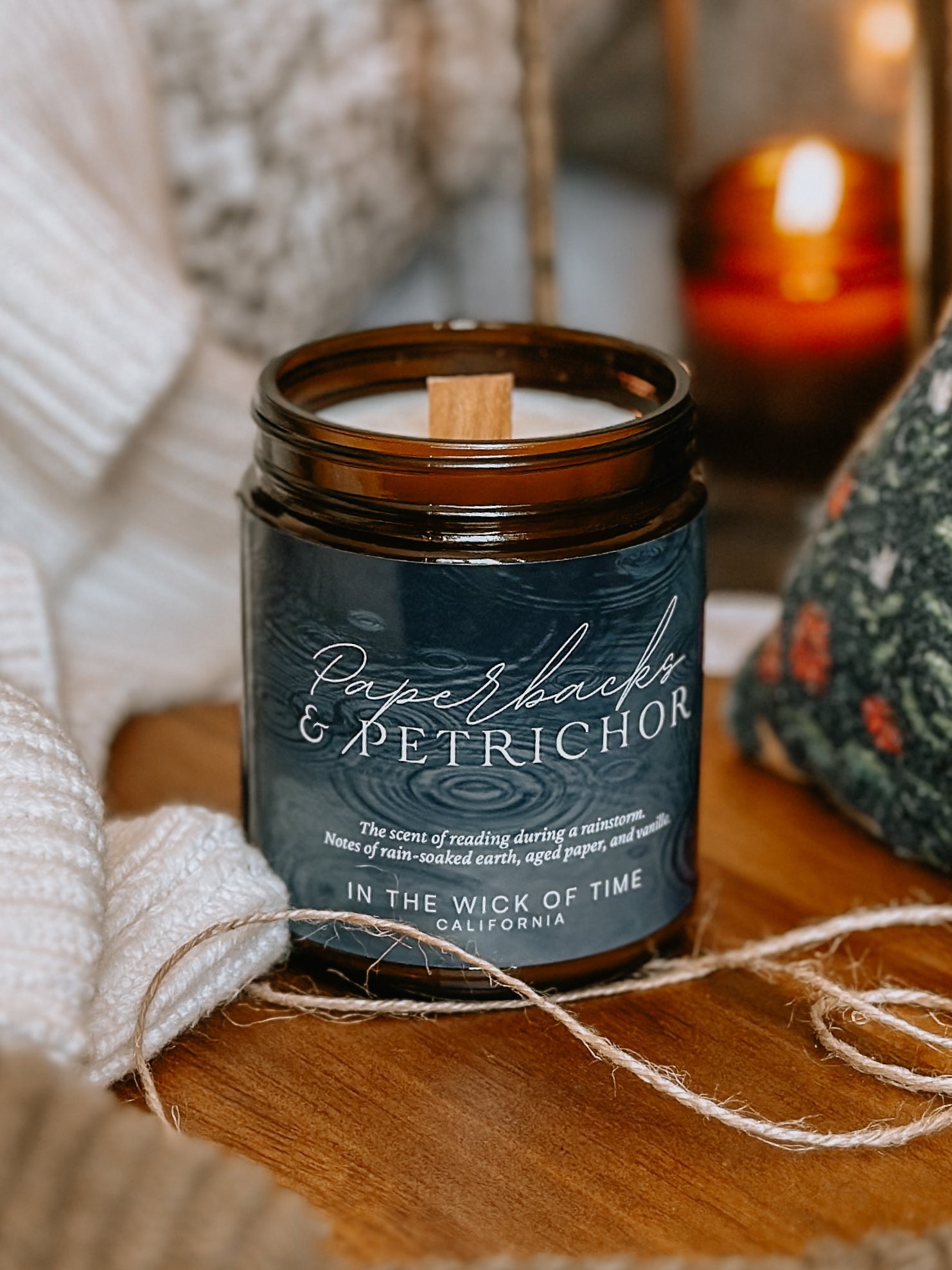 Paperbacks & Petrichor Candle - Starry Skies Austin