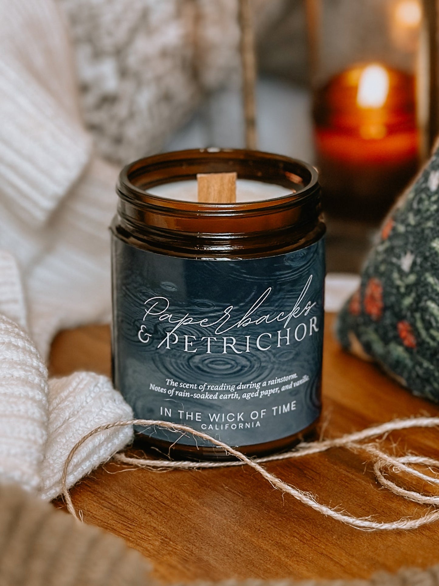 Paperbacks & Petrichor Candle - Starry Skies Austin