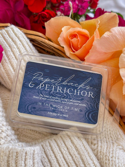 Paperbacks & Petrichor Wax Melt - Starry Skies Austin
