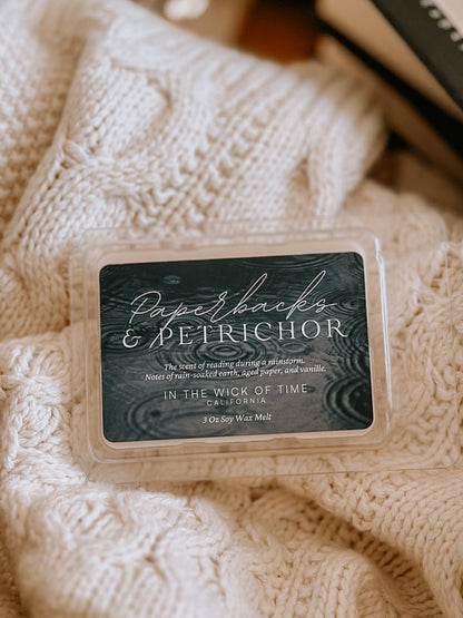 Paperbacks & Petrichor Wax Melt - Starry Skies Austin